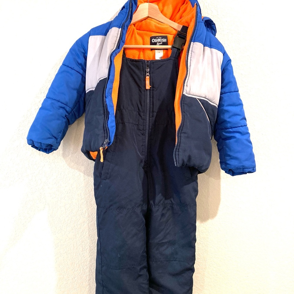 Kid’s OshKosh B'gosh Blue and Orange Winter Suit (snow jacket/pants), size 6